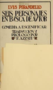 Cover of Six Characters in Search of an Author