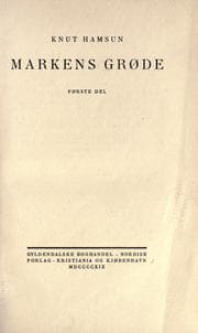 Cover of Growth of the Soil