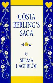 Cover of The Saga of Gosta Berling